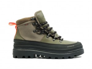 Kozaki Palladium Pallatrooper Hiker Wp+ Dziecięce Oliwkowe | ZGH190826