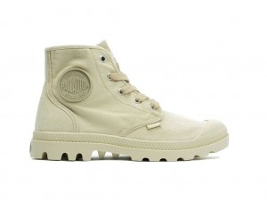 Kozaki Palladium Pampa Hi Damskie Sahara/Ecru | VCL598123