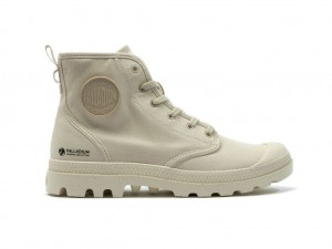 Kozaki Palladium Pampa Hi Zip Organic Damskie Sahara | EVR017236