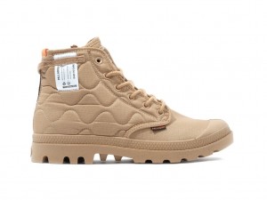 Kozaki Palladium Pampa Re-quilted Męskie Desert | QNM459760