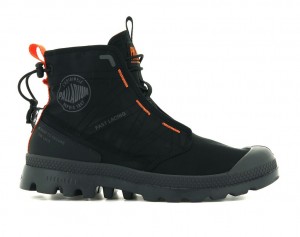 Kozaki Palladium Pampa Travel Lite Męskie Czarne Czarne | ISQ584920