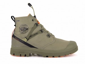 Kozaki Palladium Pampa Travel Lite+ Waterproof Męskie Dune | KHP284379