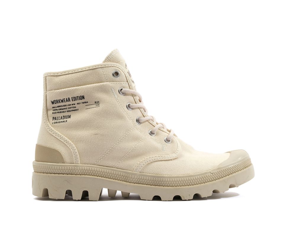 Kozaki Palladium Pallabrousse Workwear Dziecięce Sahara | RXI264175