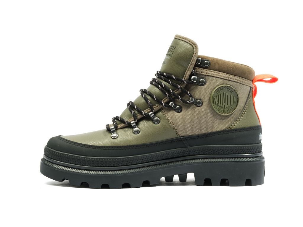 Kozaki Palladium Pallatrooper Hiker Wp+ Dziecięce Oliwkowe | ZGH190826