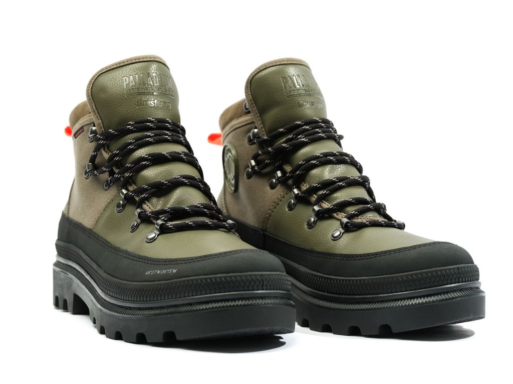 Kozaki Palladium Pallatrooper Hiker Wp+ Dziecięce Oliwkowe | ZGH190826