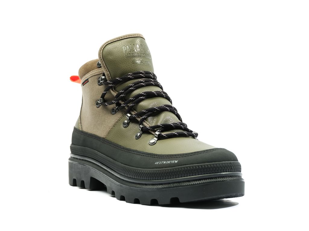 Kozaki Palladium Pallatrooper Hiker Wp+ Męskie Oliwkowe | HTG325106