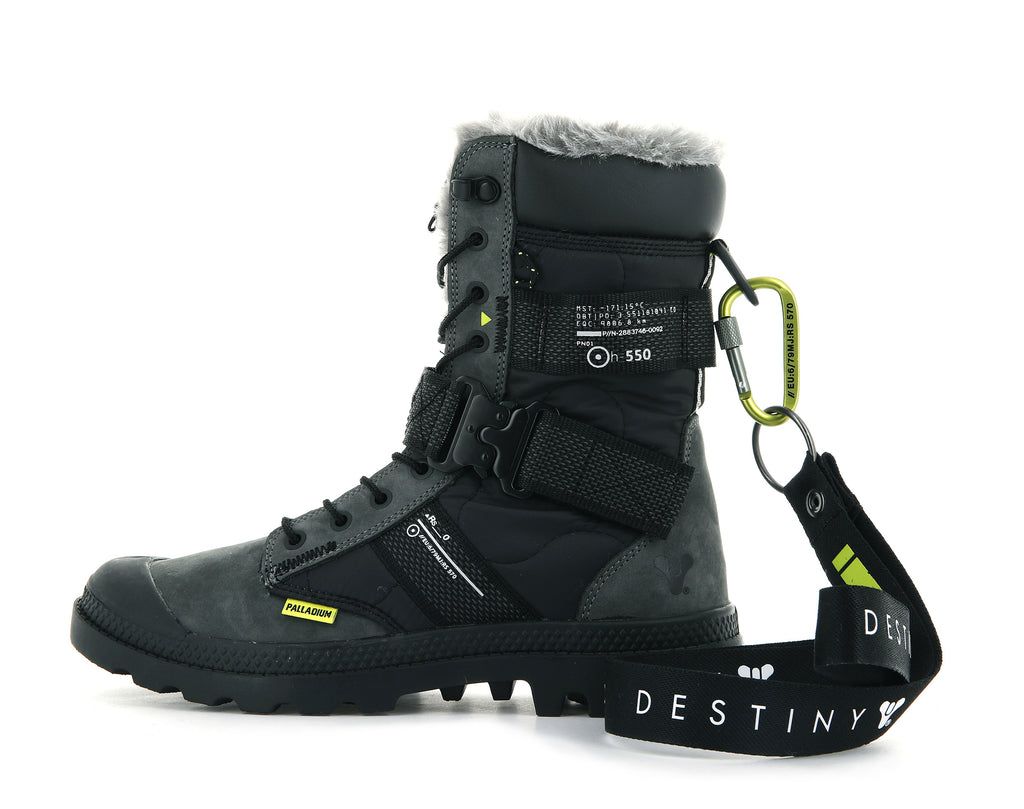 Kozaki Palladium Pampa Europa Tactical X Destiny Damskie Czarne | QKP605142