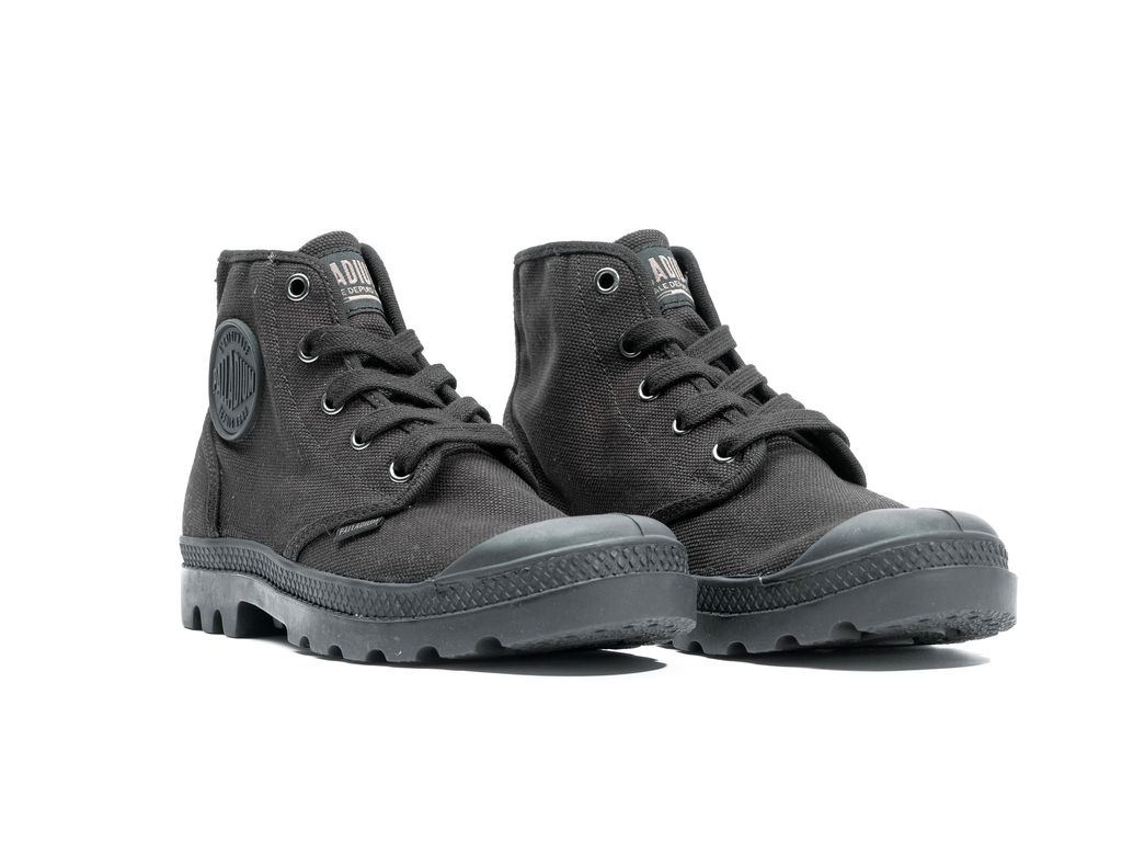 Kozaki Palladium Pampa Hi Damskie Czarne Czarne | OYZ478029