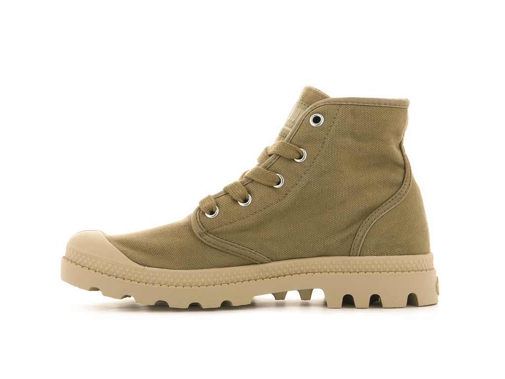 Kozaki Palladium Pampa Hi Damskie Oliwkowe | ROD253894