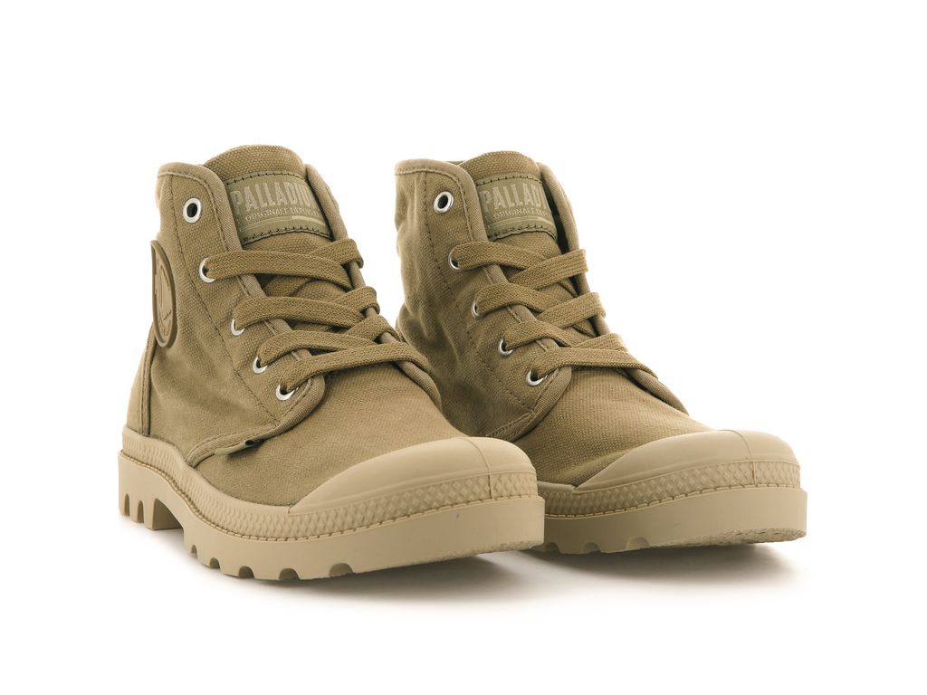 Kozaki Palladium Pampa Hi Damskie Oliwkowe | ROD253894