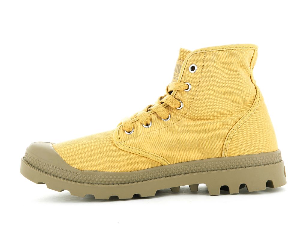 Kozaki Palladium Pampa Hi Damskie Pomarańczowe Złote | MIG726984