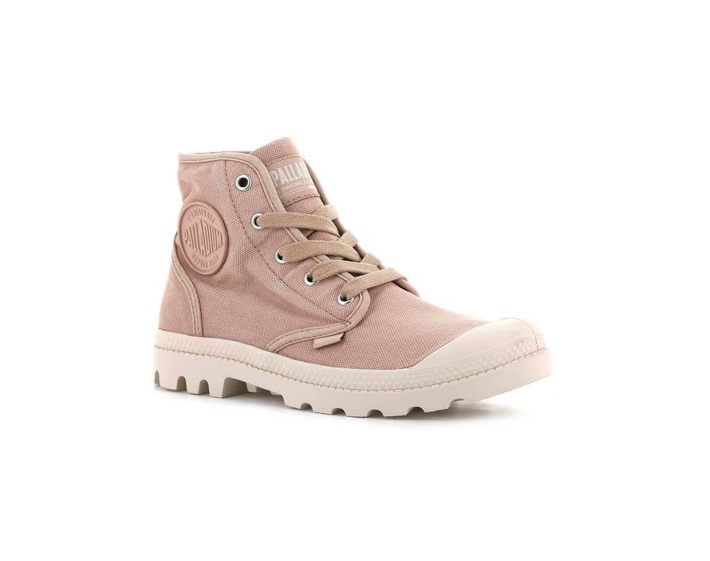 Kozaki Palladium Pampa Hi Damskie Różowe Ciemny Czerwone | XGJ183057