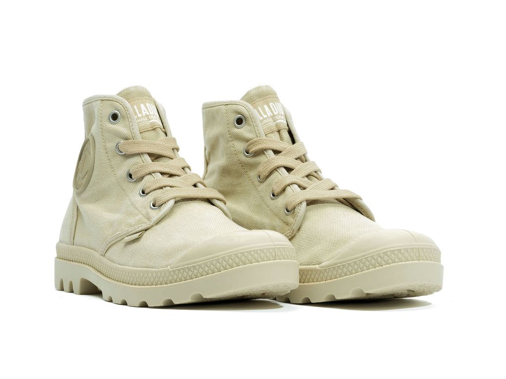 Kozaki Palladium Pampa Hi Damskie Sahara/Ecru | VCL598123