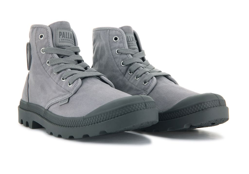 Kozaki Palladium Pampa Hi Męskie Szare | LJH153026