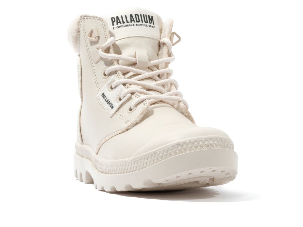 Kozaki Palladium Pampa Hi Snow Warm Damskie Almond Milk | BRX460851