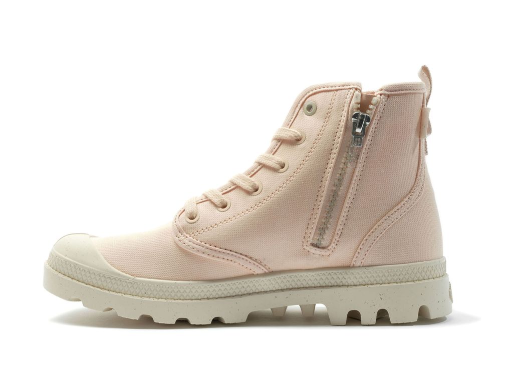 Kozaki Palladium Pampa Hi Zip Organic Damskie Peaskin | JRI921863