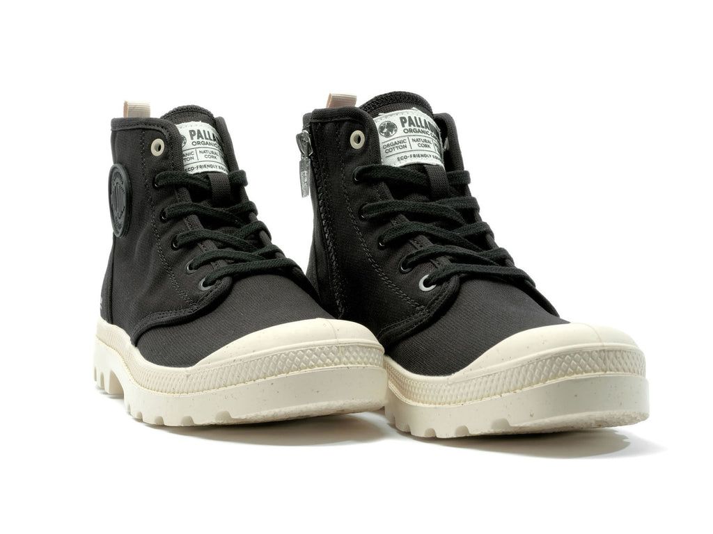 Kozaki Palladium Pampa Hi Zip Organic Damskie Czarne | ZVH250913