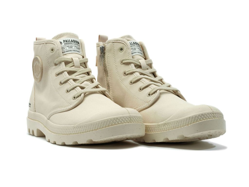 Kozaki Palladium Pampa Hi Zip Organic Damskie Sahara | EVR017236