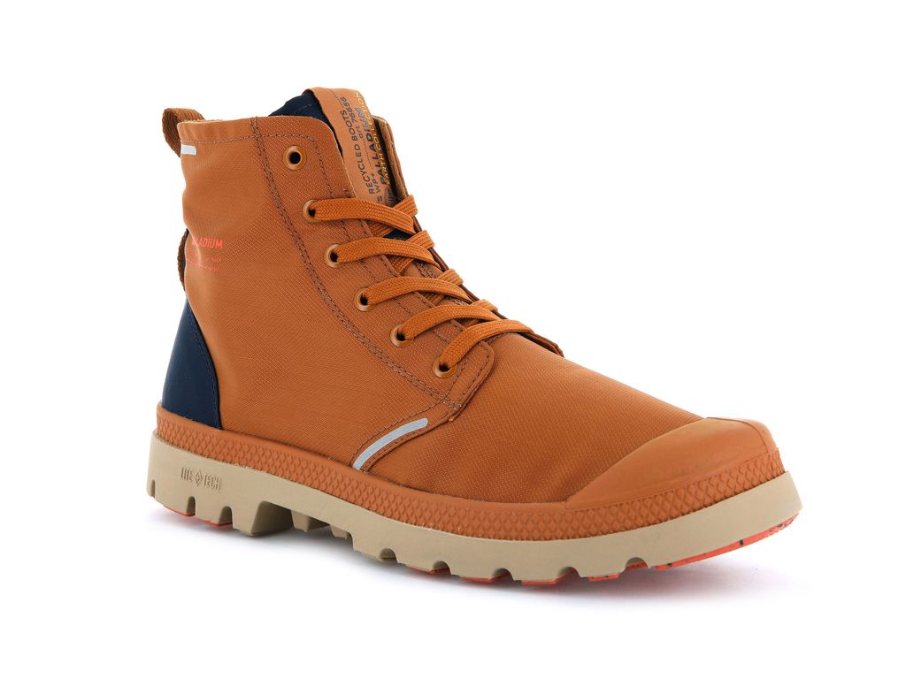 Kozaki Palladium Pampa Lite+ Recycle Wp+ Damskie Brązowe Indygo | NCJ704182