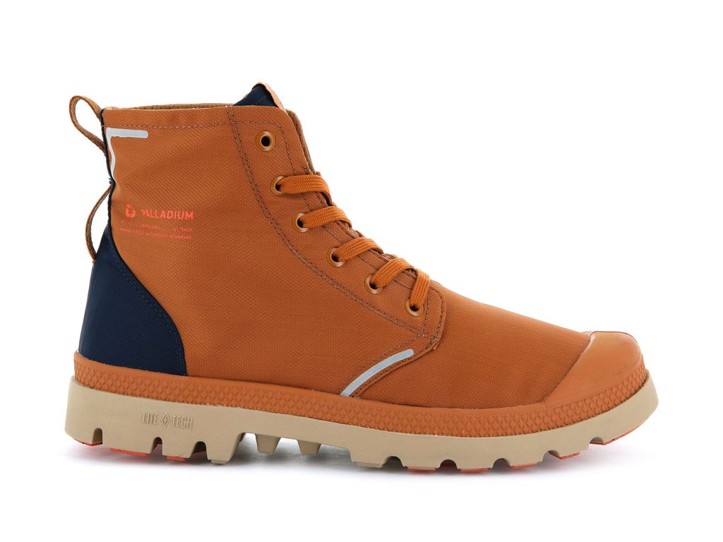 Kozaki Palladium Pampa Lite+ Recycle Wp+ Damskie Brązowe Indygo | NCJ704182