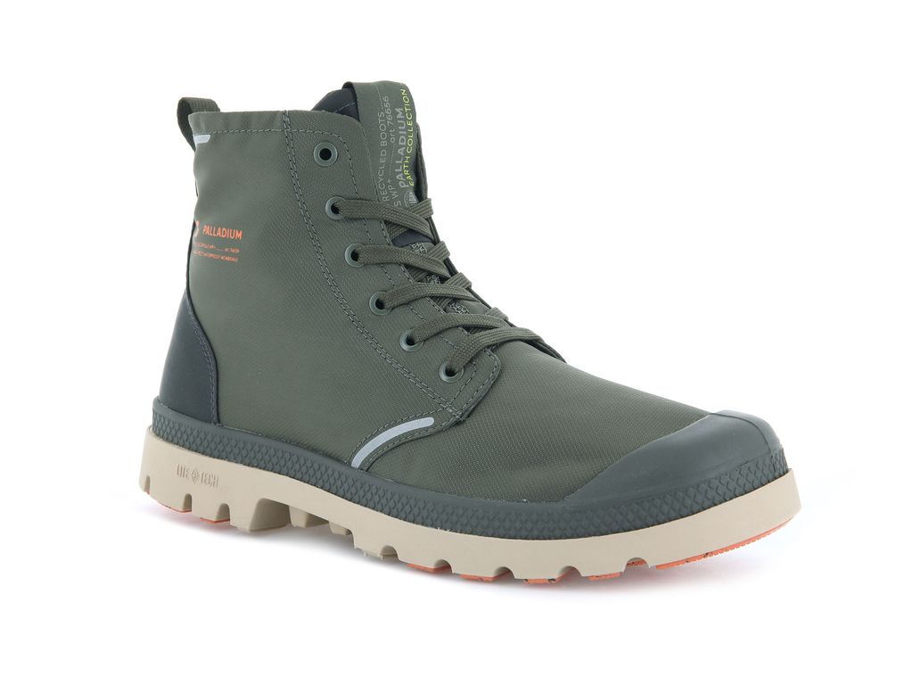 Kozaki Palladium Pampa Lite+ Recycle Wp+ Damskie Oliwkowe Oliwkowe | DXY945768