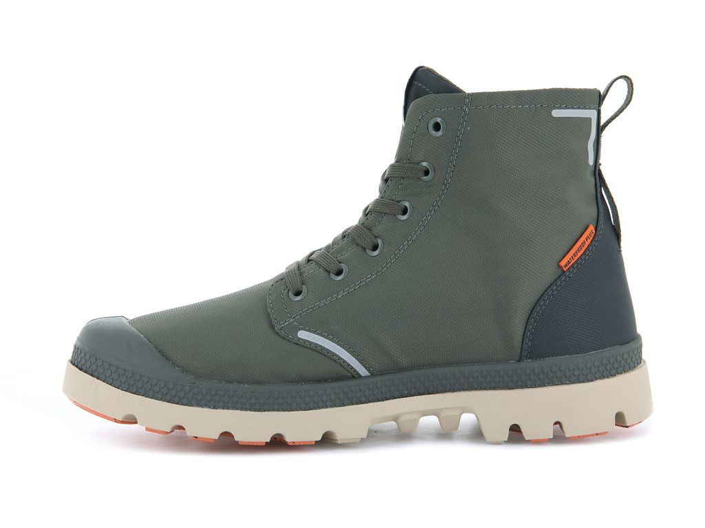 Kozaki Palladium Pampa Lite+ Recycle Wp+ Dziecięce Oliwkowe Oliwkowe | CYP457192