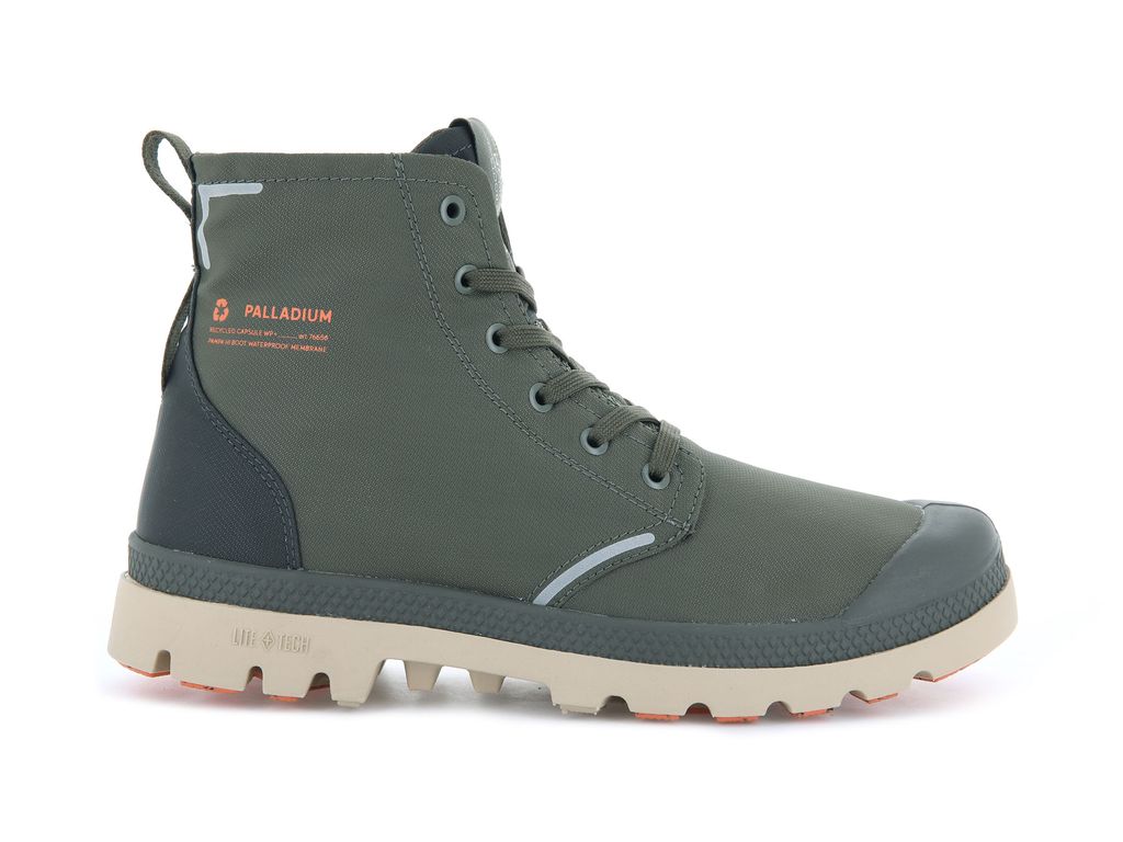 Kozaki Palladium Pampa Lite+ Recycle Wp+ Dziecięce Oliwkowe Oliwkowe | CYP457192