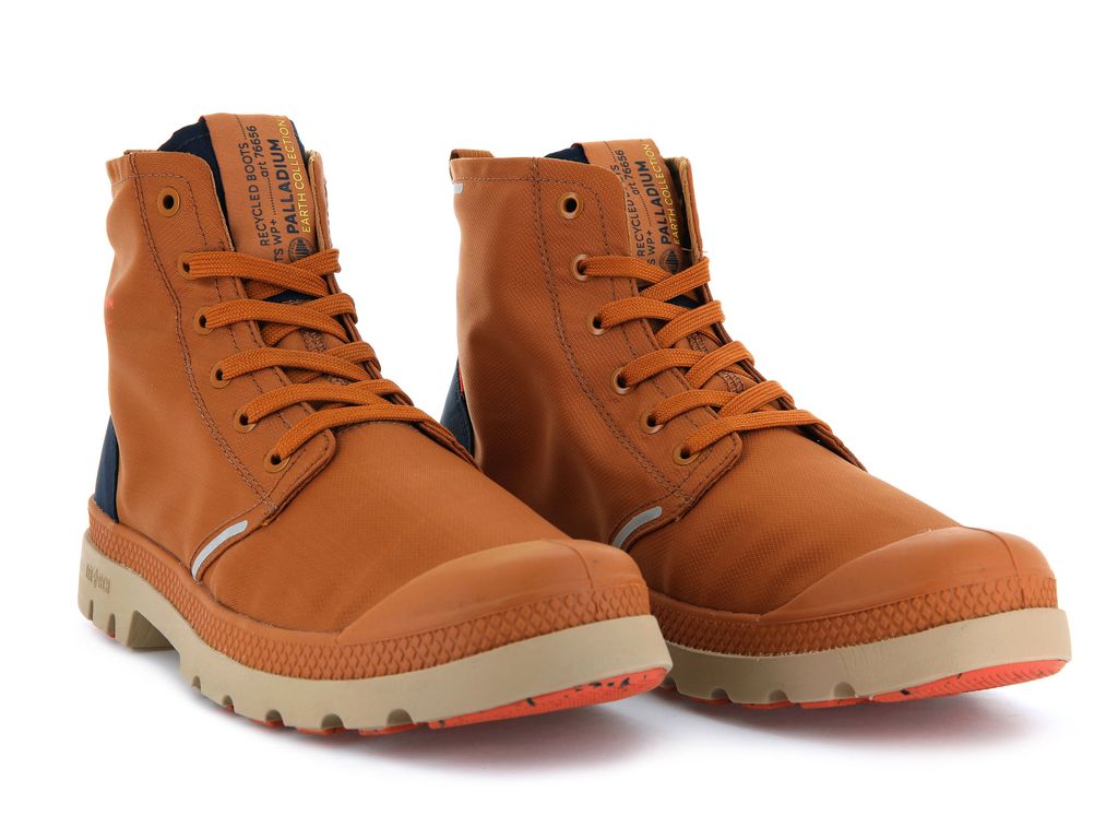 Kozaki Palladium Pampa Lite+ Recycle Wp+ Dziecięce Brązowe Indygo | AFN218479