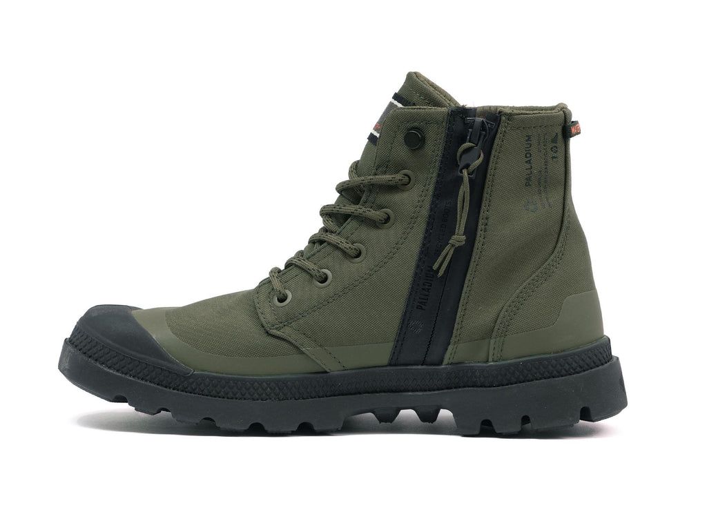 Kozaki Palladium Pampa Rcyl Lt+wp+zip Damskie Oliwkowe | YQH970215