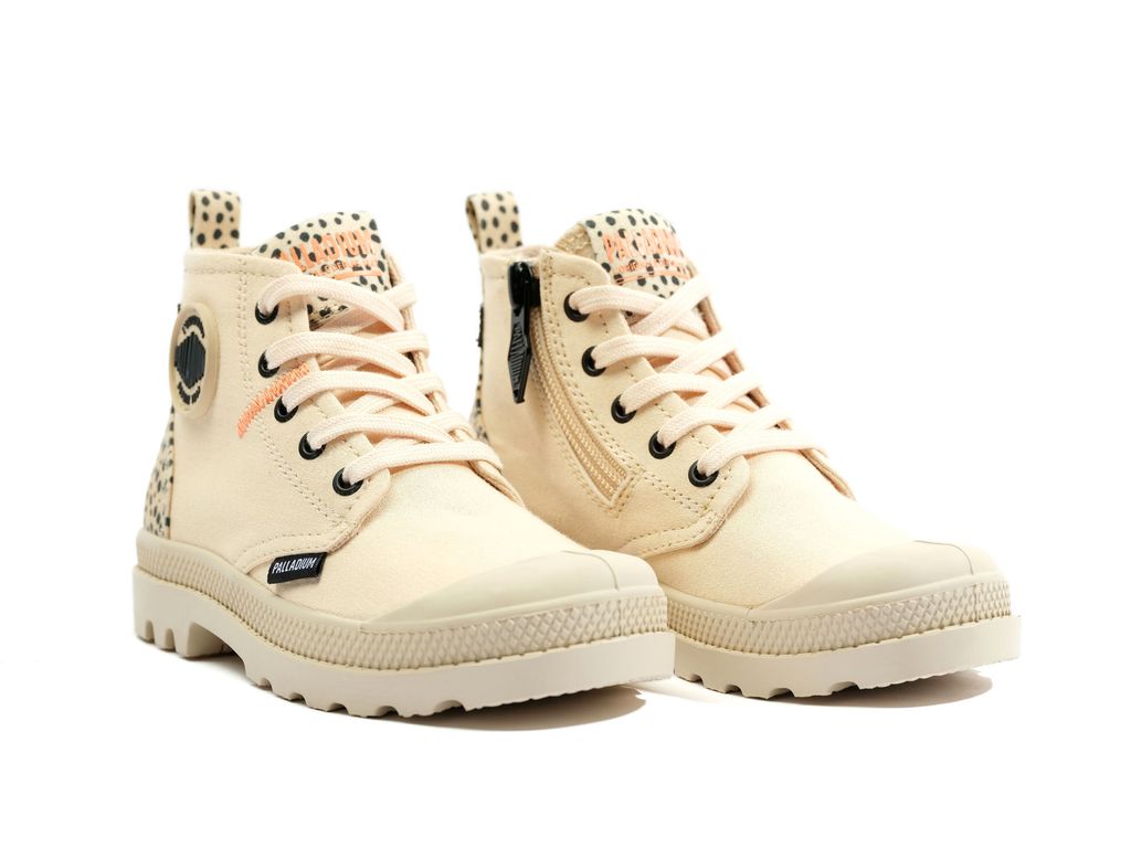 Kozaki Palladium Pampa Safari Dziecięce Brązowe | MDC253098