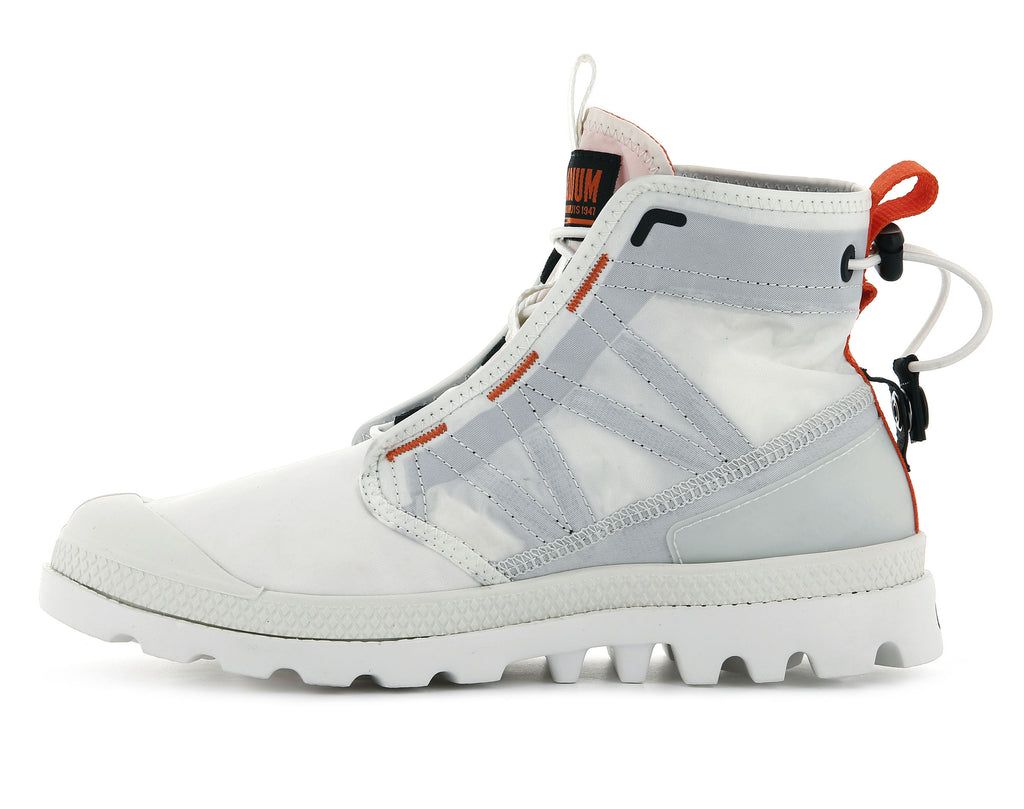 Kozaki Palladium Pampa Travel Lite Męskie Białe | OHI859073