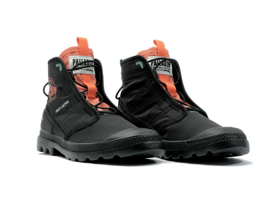 Kozaki Palladium Pampa Travel Lite Rs Dziecięce Czarne | HGJ689701