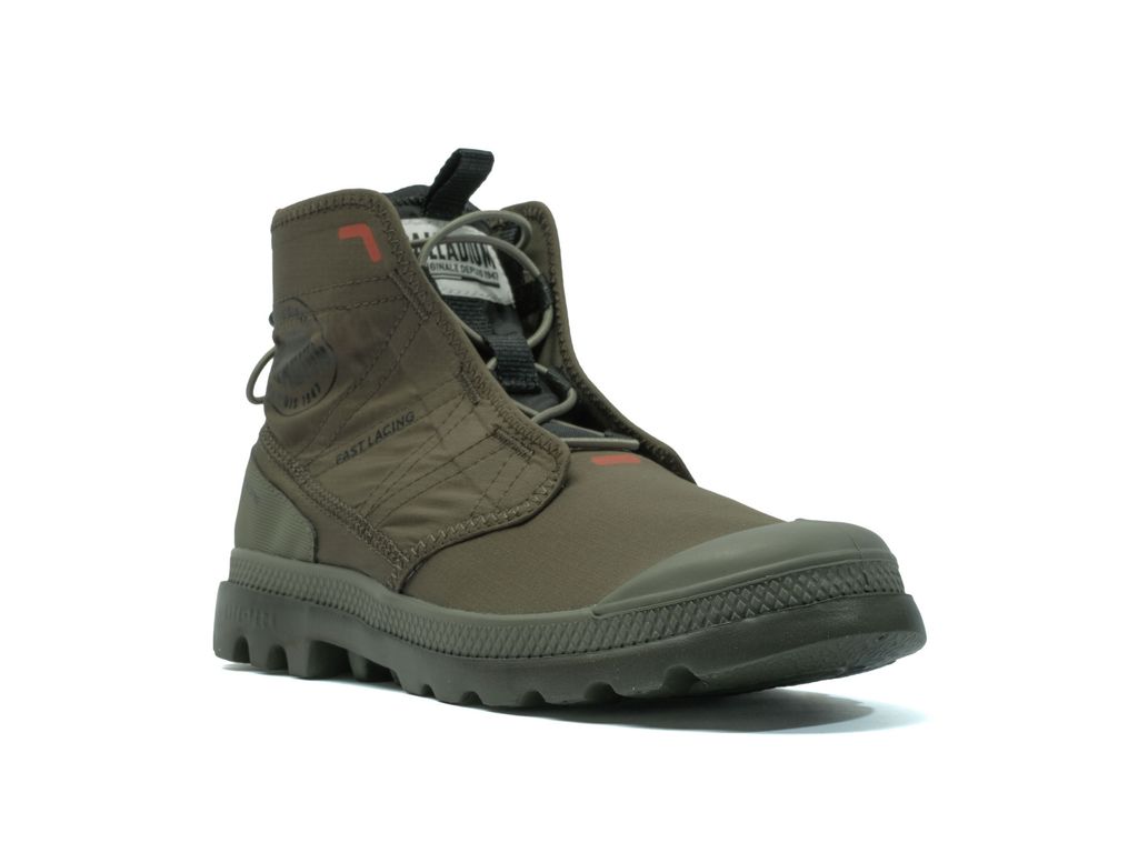 Kozaki Palladium Pampa Travel Lite Rs Dziecięce Oliwkowe | BYM276918