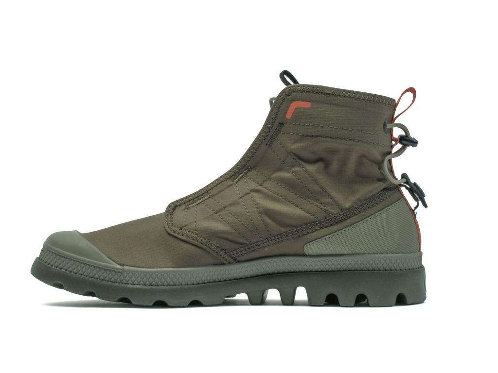 Kozaki Palladium Pampa Travel Lite Rs Męskie Oliwkowe | RHG741893