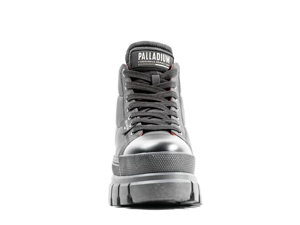 Kozaki Palladium Revolt Boot Overcush Damskie Czarne Czarne | MTO385671