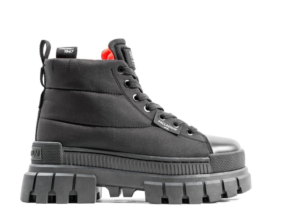 Kozaki Palladium Revolt Boot Overcush Damskie Czarne Czarne | MTO385671