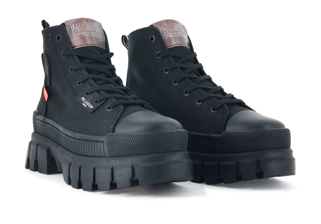 Kozaki Palladium Revolt Hi Tx Damskie Czarne Czarne | LXN760185