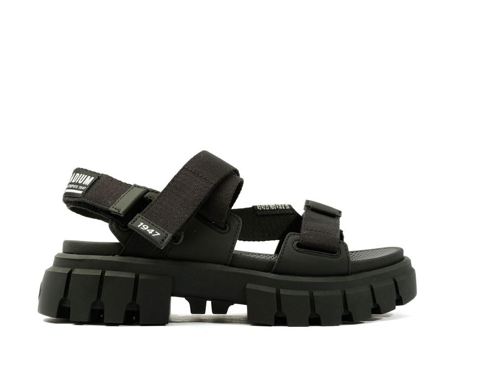 Sandały Palladium Revolt Sandal Mono Damskie Czarne | NEL439867