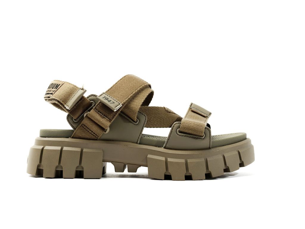 Sandały Palladium Revolt Sandal Mono Damskie Zielone | ZMI831629