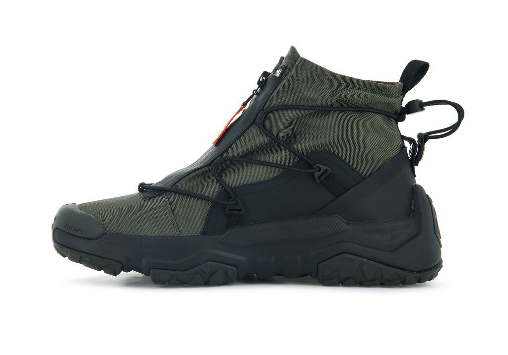 Trampki Palladium Off-grid Hi Zip Waterproof + Dziecięce Oliwkowe | XTS935821