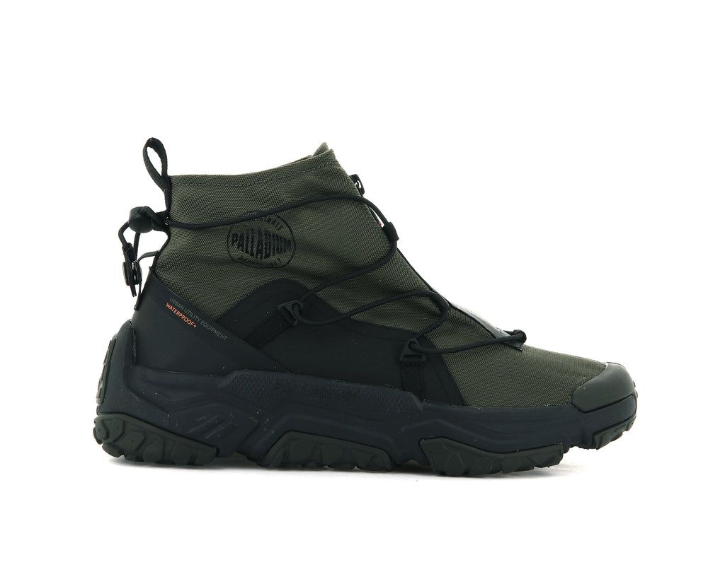 Trampki Palladium Off-grid Hi Zip Waterproof + Dziecięce Oliwkowe | XTS935821